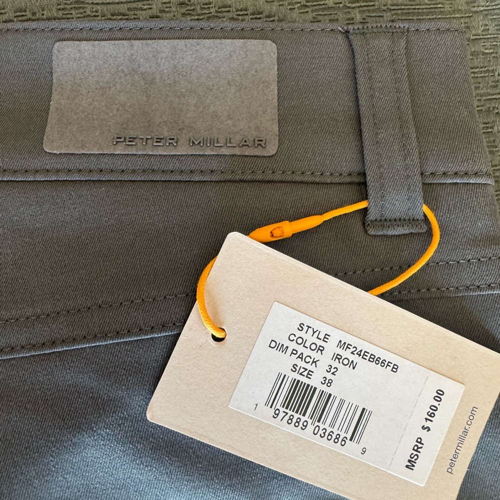 Peter Millar Iron Gray Trousers